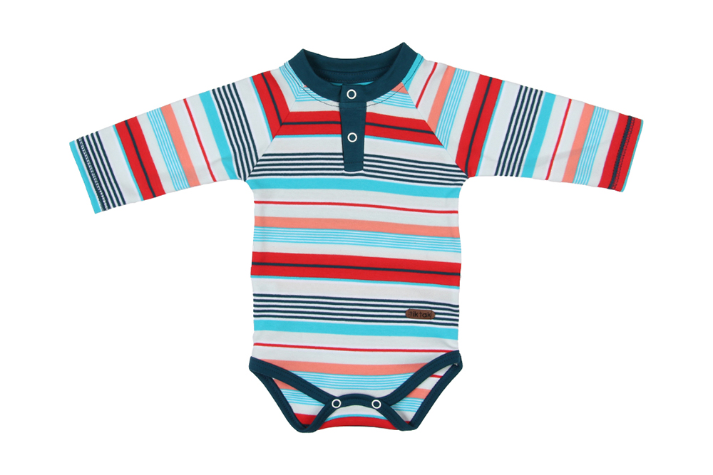 زیر دکمه دار بلند راه راه رنگی