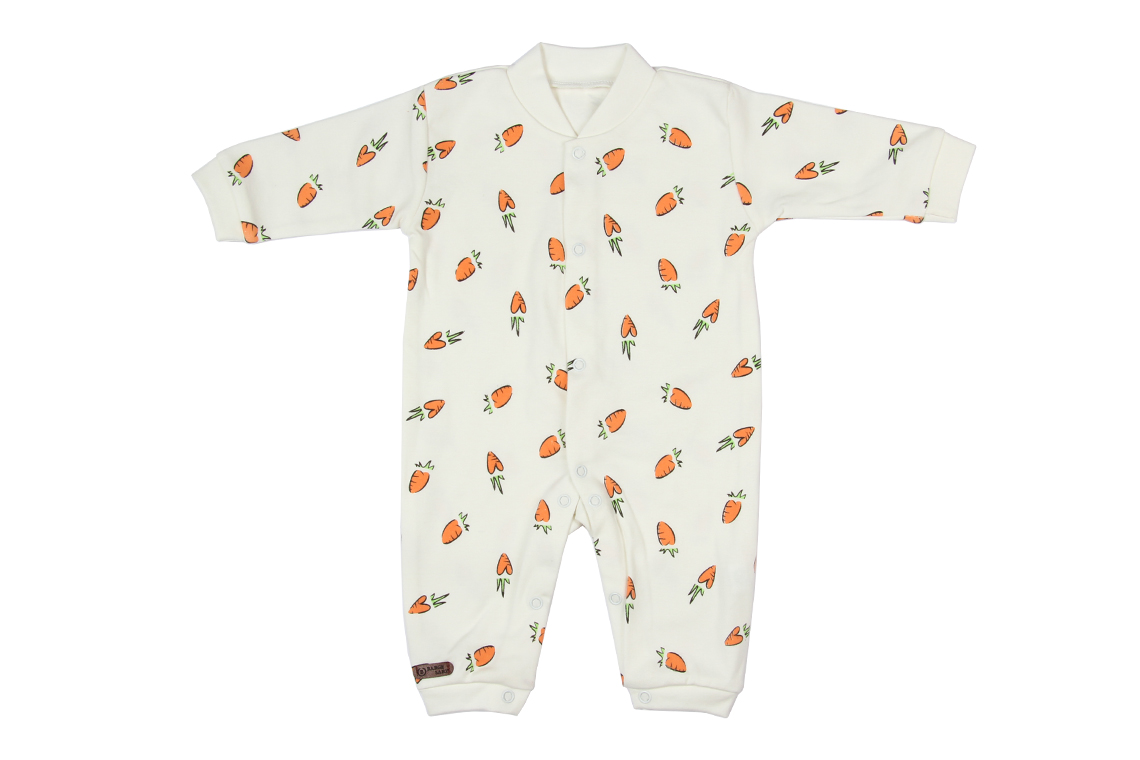 سرهمی چاپدار دخترانه هویج برگ سبز